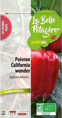 Poivron California wonder BIO - La Belle Potagère